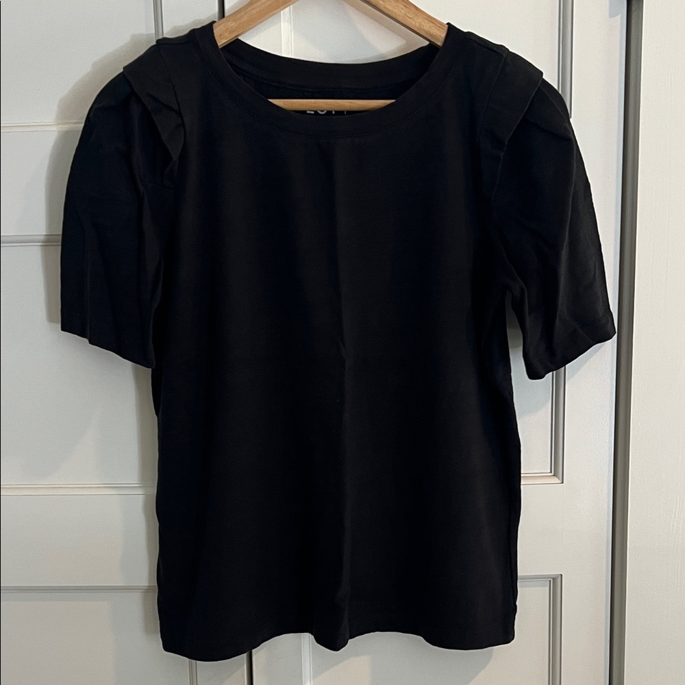 LOFT Black Short Sleeve Top